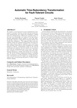 Automatic Time-Redundancy Transformation for Fault