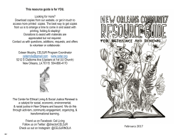 This resource guide is for YOU. Looking for more?