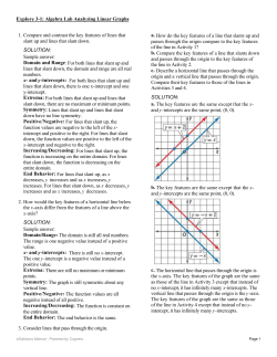 1. Compare and contrast the key features of lines that slant up and