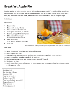 Breakfast Apple Pie