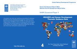 HIV/AIDS - Human Development Reports