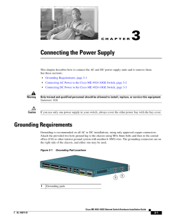 3 Connecting the Power Supply