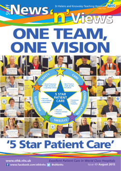 Staff News Views 49 - St Helens and Knowsley Teaching Hospitals