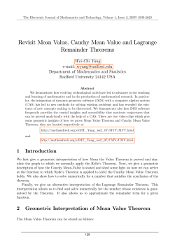 Revisit Mean Value, Cauchy Mean Value and Lagrange Remainder