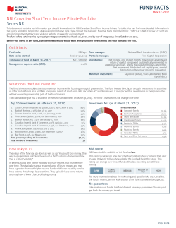 NBI Canadian Short Term Income Private Portfolio