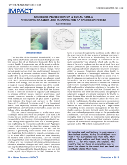shoreline protection on a coral atoll: mitigating hazards and