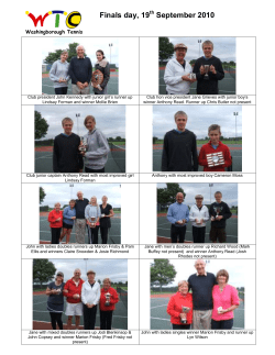 2010 finals day - tennis