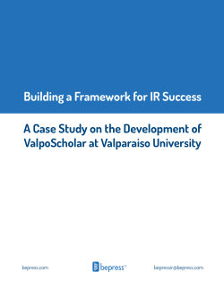 Building a Framework for IR Success: A Case Study on