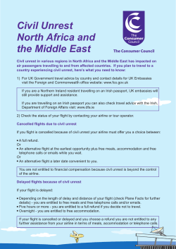Civil Unrest North Africa and the Middle East