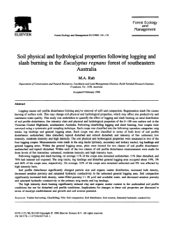Soil physical and hydrological properties following