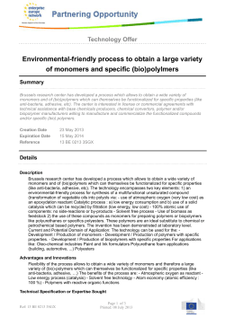 Environmental-friendly process to obtain a large variety of