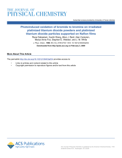 Photoinduced oxidation of bromide to bromine on irradiated