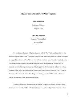 Higher Education in Civil War Virginia