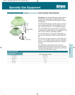 Cylinder Bases/Stands - Airgas Catalog Selector