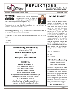 November 2016 - East Newnan Baptist Church