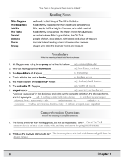 The Hobbit Teacher Sample