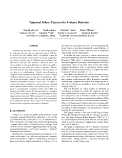 Temporal Robust Features for Violence Detection - IC