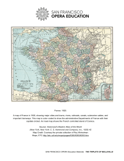 Map of France, 1920