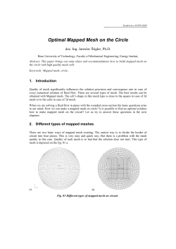 Optimal Mapped Mesh on the Circle