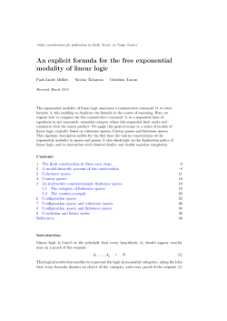 An explicit formula for the free exponential modality of linear logic