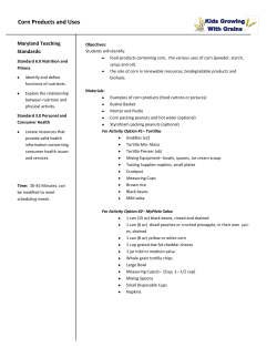 Corn Products and Uses - University of Maryland Extension
