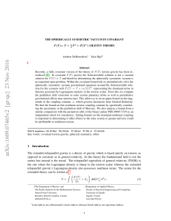 The Spherically Symmetric Vacuum in Covariant $ F (T)= T+\ frac