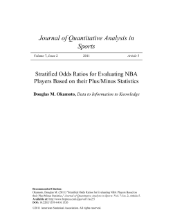 Journal of Quantitative Analysis in Sports