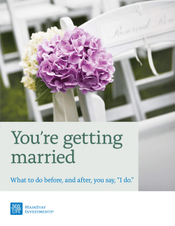 Getting married - New York Life Investment Management
