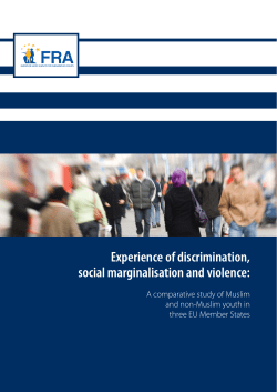 Experience of discrimination, social marginalisation and