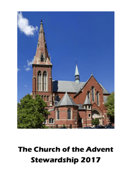 Stewardship 2017 - The Church of the Advent