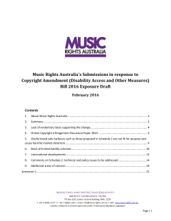 Disability Access and Other Measures