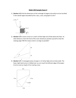 Sample Exam 4 - U.I.U.C. Math