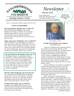 Newsletter - Neighborhood Falmouth