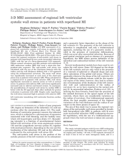 3-D MRI assessment of regional left ventricular systolic wall stress in