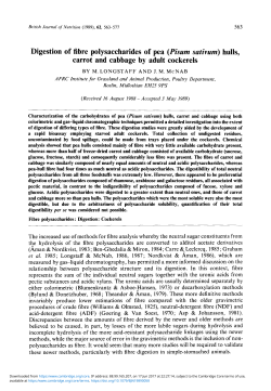 Digestion of fibre polysaccharides of pea (Pisum sativum) hulls