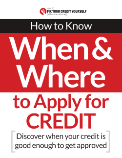 How to Know - Aspire Credit Solutions