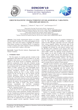 ground magnetic characteristics of solar diurnal variations