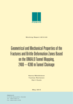 Geometrical and Mechanical Properties of the Fractures and Brittle