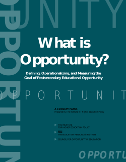 What is Opportunity?