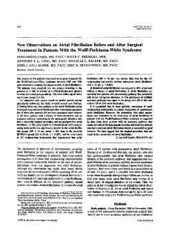 New observations on atrial fibrillation before and after