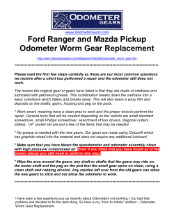 Ford Ranger Odometer Repair