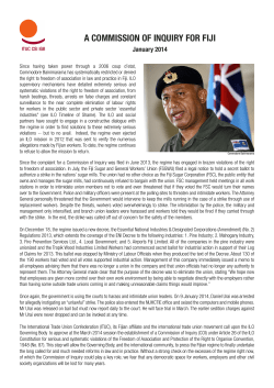 a commission of inquiry for fiji