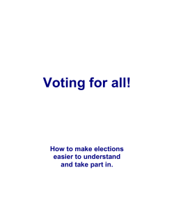 Voting for All! - Inclusion Europe