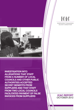 Operation Jarek Investigation Report (October 2012) - ICAC