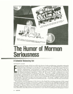 The Humor of Mormon