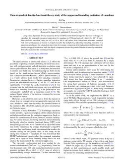 Time-dependent density-functional-theory study of the suppressed