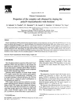 Properties of the complex salt obtained by doping the poly (N