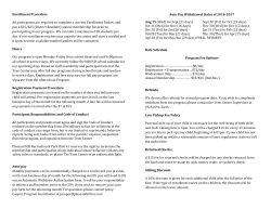 Enrollment Procedure All participants are required to complete a