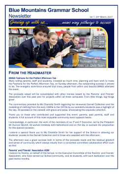 Grammar Weekly Vol 7 2017 - Blue Mountains Grammar School