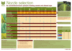for conventional boom sprayers treating cereals and